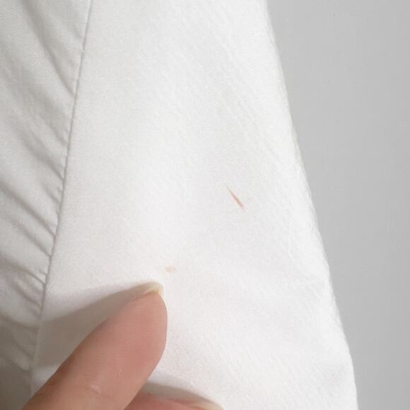 Zara S Womens Jewel Button Oversized Button Front Shirt Long Sleeve *flaw - Picture 7 of 11